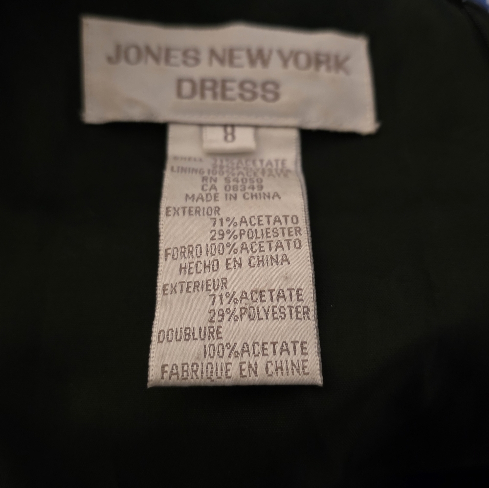 Jones New York Black Dress Size 8 - Picture 9 of 10
